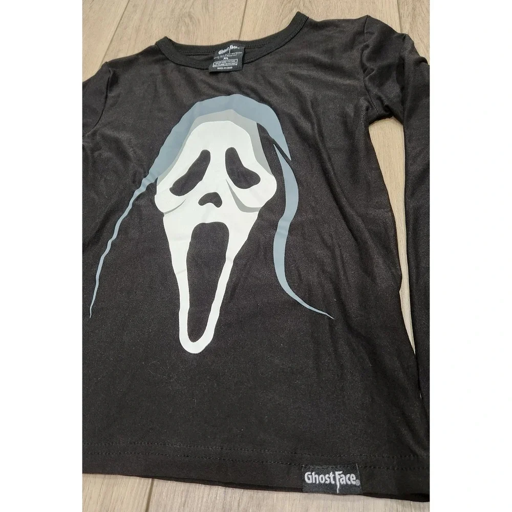 Ghost Face Kids Pajama Set XL Scream Halloween Black Long Sleeve Horror Movie